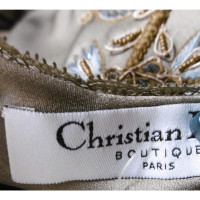 Christian Dior Vestito in Seta in Beige