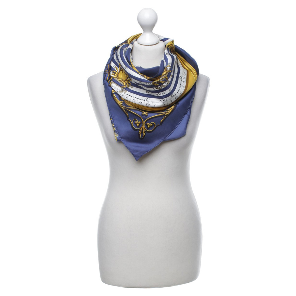 Hermès Sciarpa di seta con stampa motivo