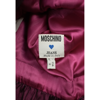 Moschino Robe en Denim en Fuchsia