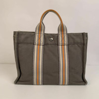 Hermès Fourre Tout Bag aus Baumwolle in Grau