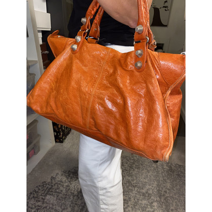 Balenciaga City Bag en Cuir en Orange