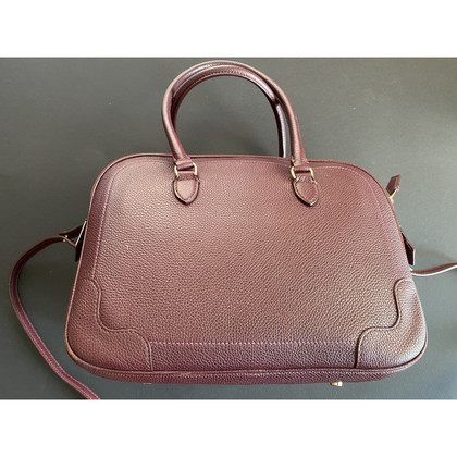 Giorgio Armani Handbag Leather in Bordeaux
