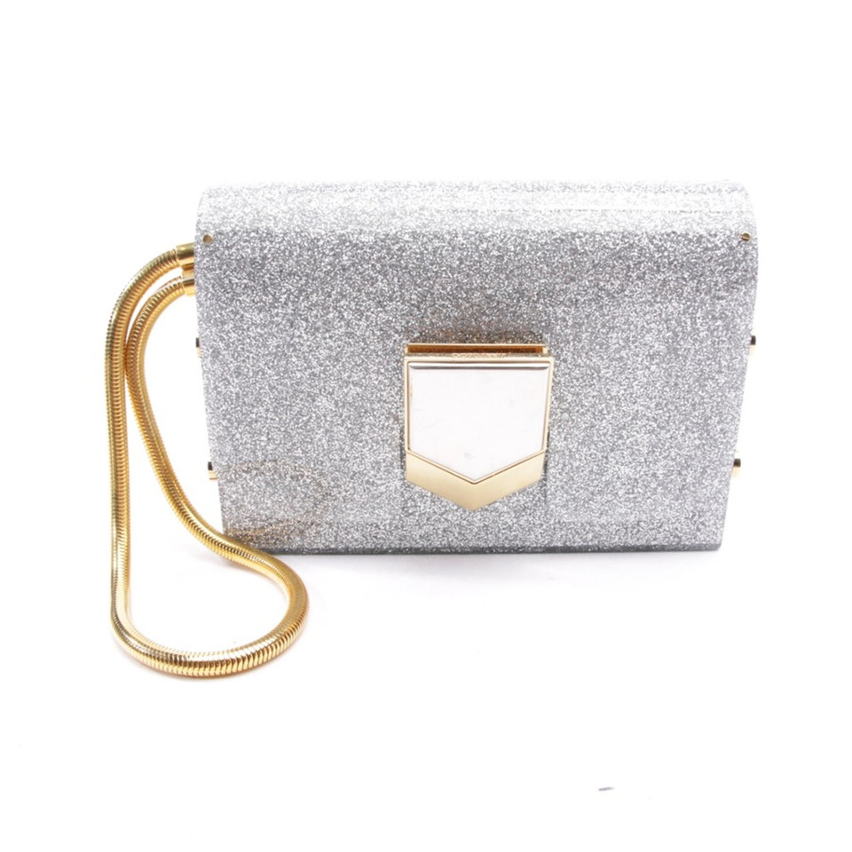 Jimmy Choo Clutch Bag in Silvery