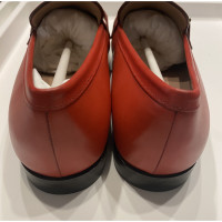 Salvatore Ferragamo Slippers/Ballerinas Leather in Red