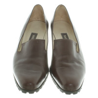 Bally Bottes chaussures en cuir brun