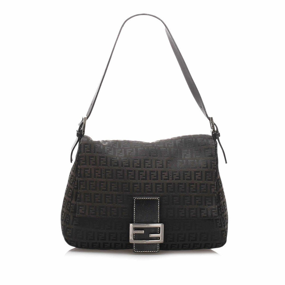 Fendi Mamma Forever Zucchino Canvas in Bruin