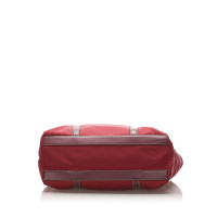 Prada Tote Bag aus Baumwolle in Rot