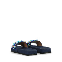 Aquazzura Sandalen aus Baumwolle in Blau