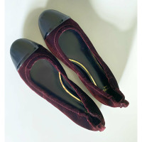 Lanvin Slippers/Ballerinas Leather in Bordeaux