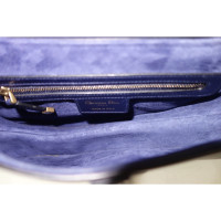 Dior Saddle Bag aus Leder in Blau
