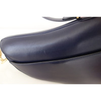 Dior Saddle Bag aus Leder in Blau