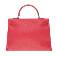 Hermès Kelly Bag 35 in Pelle in Rosso