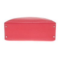 Hermès Kelly Bag 35 aus Leder in Rot