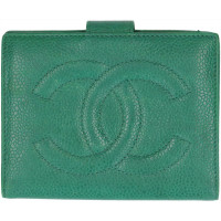 Chanel Sac à main/Portefeuille en Cuir en Vert
