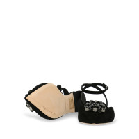 Dolce & Gabbana Sandalen aus Leder in Schwarz