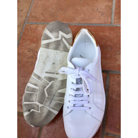 Jil Sander Sneakers aus Leder in Weiß