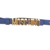 Moschino Cintura in Pelle in Blu