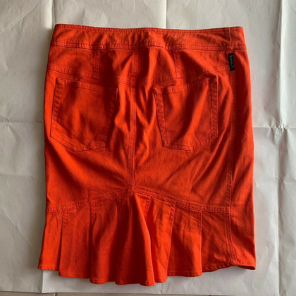 Armani Jeans Skirt Cotton in Orange