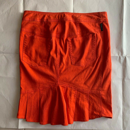 Armani Jeans Jupe en Coton en Orange