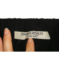 Marina Rinaldi Trousers Silk in Black