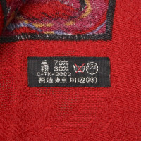 Yves Saint Laurent Schal/Tuch aus Baumwolle in Rot