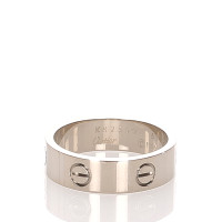 Cartier Love Ring mittel Weißgold in Silvery