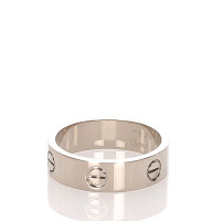 Cartier Love Ring mittel Weißgold in Silvery