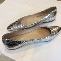 Kennel & Schmenger Slippers/Ballerinas Leather in Silvery