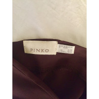 Pinko Kleid aus Seide in Braun