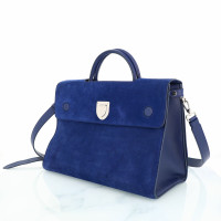 Christian Dior Handtasche aus Wildleder in Blau