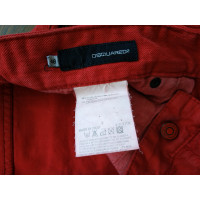 Dsquared2 Paio di Pantaloni in Cotone in Rosso