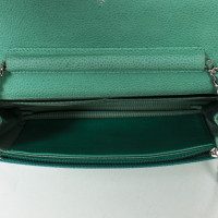 Chanel Wallet on Chain aus Leder in Grün