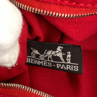 Hermès Tote Bag aus Baumwolle in Rot