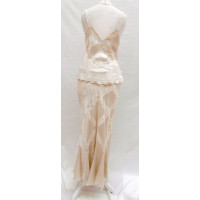 Christian Dior Kleid aus Seide in Creme