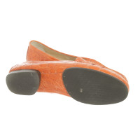 Unützer Slippers/Ballerinas Leather in Orange