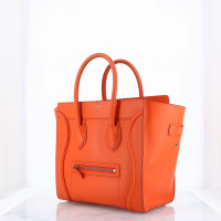 Céline Luggage aus Leder in Orange