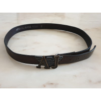 Armani Jeans Ceinture en Cuir en Marron