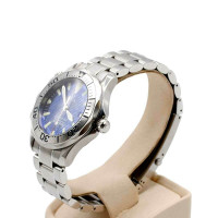 Omega Armbanduhr aus Stahl in Blau