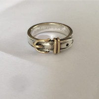 Hermès Ring aus Gelbgold in Silbern