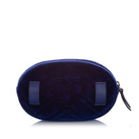 Gucci GG Marmont Matelassé Belt Bag en Soie en Bleu