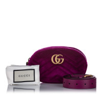 Gucci GG Marmont Matelassé Belt Bag aus Seide in Rosa / Pink
