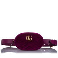 Gucci GG Marmont Matelassé Belt Bag in Seta in Rosa