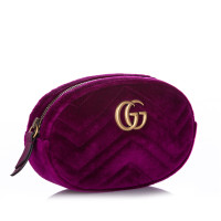 Gucci GG Marmont Matelassé Belt Bag Silk in Pink