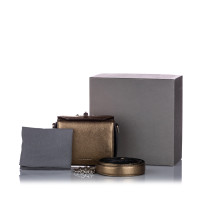 Alexander McQueen Box Bag 16 aus Leder in Gold