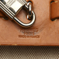 Hermès Herbag aus Canvas in Beige