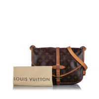Louis Vuitton Saumur in Tela in Marrone