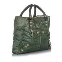 Balenciaga Handtasche aus Leder in Grün