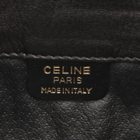 Céline Clutch aus Leder in Schwarz