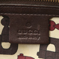 Gucci Hysteria Bag aus Leder in Braun