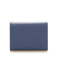 Prada Täschchen/Portemonnaie aus Leder in Blau